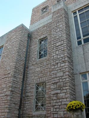 Primary view of object titled 'Cherokee County Courthouse, detail of windows'.