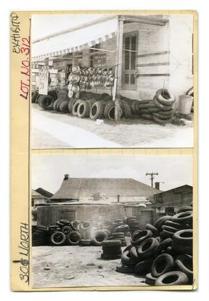 Primary view of object titled '301 North Lot No. 312- Garcia’s Tire Shop close-up'.