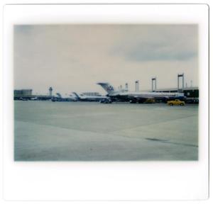 Primary view of object titled '[Dallas/Fort Worth Airport : Airplanes at Gates]'.