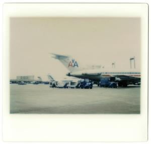 Primary view of object titled '[Dallas/Fort Worth Airport : American Airlines Aircraft]'.