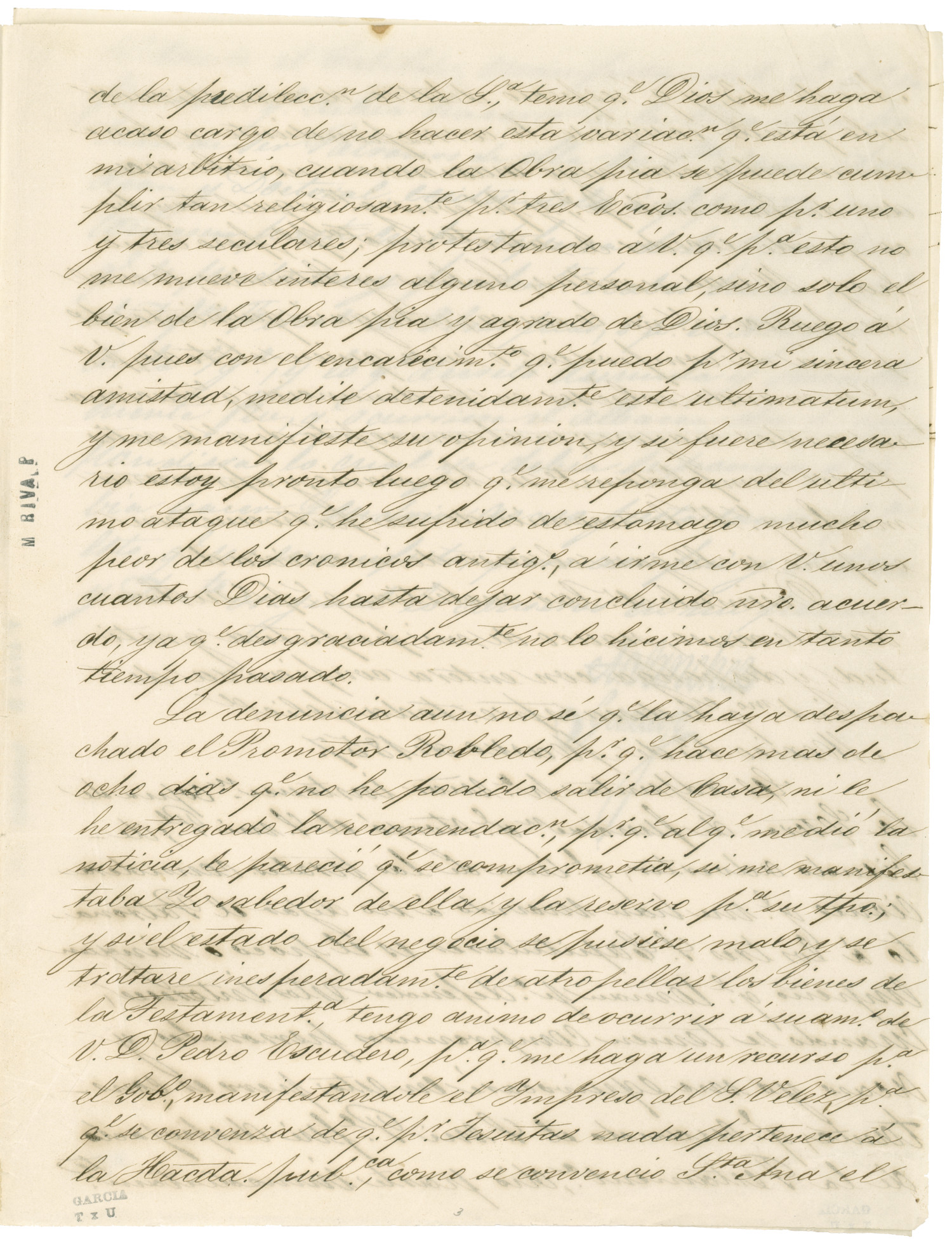 [Letter from Atilano Sanchez to Mariano, March 13, 1857]
                                                
                                                    [Sequence #]: 3 of 5
                                                