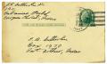 Thumbnail image of item number 1 in: '[Postcard from James Sutherlin to his parents - 01/20/1944]'.