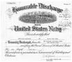 Thumbnail image of item number 1 in: '[Honorable Disharge Certificate for James Edgar Sutherlin]'.