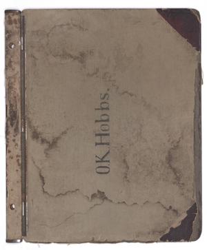 Primary view of object titled '[O. K. Hobbs Plat Book]'.