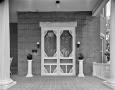 Photograph: [Gilbert Mansion, (Entrance detail, East facade)]