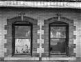 Photograph: [Burlington-Rock Island Railroad Depot, (Detail of windows)]