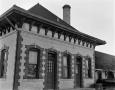 Photograph: [Burlington-Rock Island Railroad Depot, (Northeast oblique)]