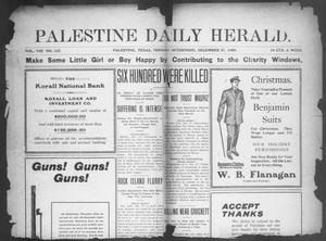 Primary view of object titled 'Palestine Daily Herald (Palestine, Tex), Vol. 8, No. 122, Ed. 1, Monday, December 27, 1909'.
