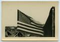 Photograph: [An American Flag in an Army Camp]