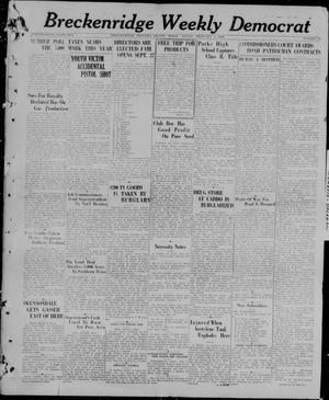 Primary view of object titled 'Breckenridge Weekly Democrat (Breckenridge, Tex), No. 28, Ed. 1, Friday, February 5, 1926'.