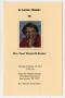 Primary view of [Funeral Program for Pearl Elizabeth Rucker, February 25, 2013]