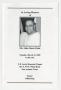 Pamphlet: [Funeral Program for John Oscar Patin, March 31, 2009]