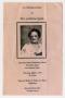 Thumbnail image of item number 1 in: '[Funeral Program for Catherine Qualls, May 23, 1991]'.