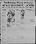 Primary view of Breckenridge Weekly Democrat (Breckenridge, Tex), No. 13, Ed. 1, Friday, November 5, 1926