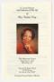 Thumbnail image of item number 1 in: '[Funeral Program for Eulalia King, May 21, 1999]'.