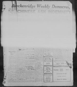 Primary view of object titled 'Breckenridge Weekly Democrat (Breckenridge, Tex), No. 21, Ed. 1, Saturday, January 1, 1927'.