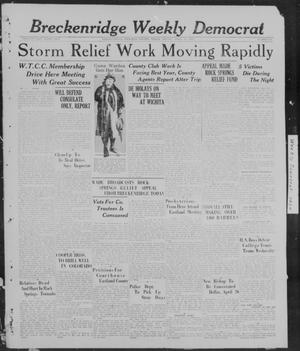 Primary view of object titled 'Breckenridge Weekly Democrat (Breckenridge, Tex), No. 36, Ed. 1, Friday, April 15, 1927'.