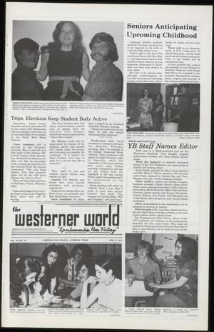 Primary view of object titled 'The Westerner World (Lubbock, Tex.), Vol. 39, No. 16, Ed. 1 Friday, April 27, 1973'.