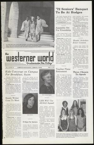 Primary view of object titled 'The Westerner World (Lubbock, Tex.), Vol. 38, No. 18, Ed. 1 Thursday, May 4, 1972'.
