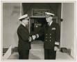 Photograph: [Photograph of Two Navy Officers Shaking Hands]
