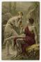 Postcard: [Postcard of Two Figures in Togas]