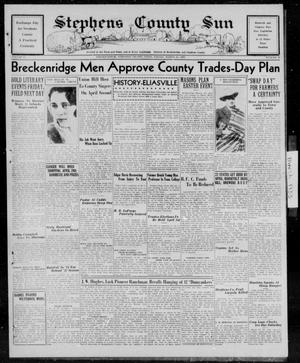 Primary view of object titled 'Stephens County Sun (Breckenridge, Tex.), Vol. 4, No. 9, Ed. 1, Friday, March 24, 1933'.