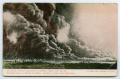 Postcard: [Postcard of a Burning Oil Field, Humble, Texas]