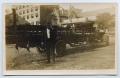 Postcard: [Postcard with a Photo of a Man by a Service Truck]