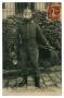 Primary view of [Postcard of a French Fireman with a Gas Mask]