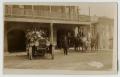 Postcard: [Postcard with a Photograph of Firemen by their Station]
