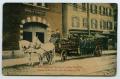Postcard: [Postcard of a Horse-Drawn Hook and Ladder]