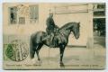 Postcard: [Postcard of a Fireman on Horseback, Russia]