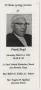 Primary view of [Funeral Program for Frank Boyd, March 14, 1992]