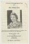 Pamphlet: [Funeral Program for Wilma Clark, October 7, 1993]
