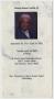 Thumbnail image of item number 1 in: '[Funeral Program for George James Austin, Jr., April 30, 2002]'.