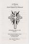 Primary view of [Funeral Program for Eleanor R. Armstead, May 15, 1996]
