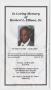 Pamphlet: [Funeral Program for Herbert L. Ellison, Sr., April 19, 2011]