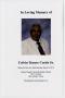 Pamphlet: [Funeral Program for Calvin Turner Curtis, Sr., March 9, 2012]