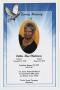 Primary view of [Funeral Program for Lottie Mae Chalmers, August 23, 2014]