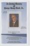 Pamphlet: [Funeral Program for George Henry Clark, Sr., September 29, 2014]