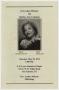 Pamphlet: [Funeral Program for Shirley Ann Coleman, May 19, 2012]