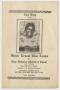 Thumbnail image of item number 1 in: '[Funeral Program for Ernest Mae Evans, March 6, 1965]'.