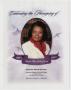 Pamphlet: [Funeral Program for May Zella Cassel, March 28, 2009]