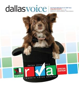 Primary view of object titled 'Dallas Voice (Dallas, Tex.), Vol. 29, No. 45, Ed. 1 Friday, March 22, 2013'.