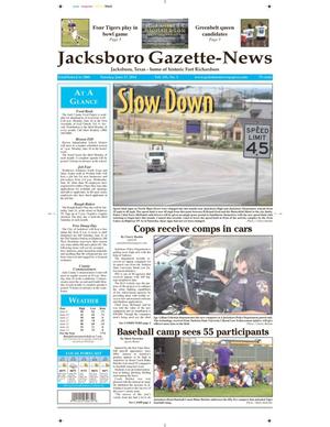 Primary view of object titled 'Jacksboro Gazette-News (Jacksboro, Tex.), Vol. 135, No. 2, Ed. 1 Tuesday, June 17, 2014'.