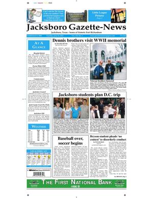 Primary view of object titled 'Jacksboro Gazette-News (Jacksboro, Tex.), Vol. 132, No. 3, Ed. 1 Tuesday, June 21, 2011'.