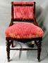 Thumbnail image of item number 1 in: '[Mauve pink dining chair, armless]'.