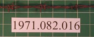 Primary view of object titled 'J. Nelson barbed wire, Patented December 12, 1876'.