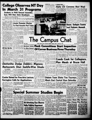 Primary view of object titled 'The Campus Chat (Denton, Tex.), Vol. 33, No. 40, Ed. 1 Friday, March 24, 1950'.
