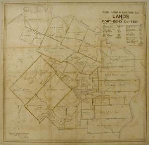 Primary view of object titled '[Map of Ryon Farm and Pasture Co. lands]'.